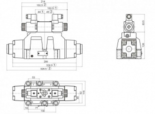 Гидрораспределитель 1Р203АЛ-2-44 Г24 (В220, В110)