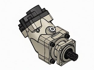 Гидронасос аксиально-поршневой с наклонным блоком 35 CC BENT AXIS PISTON PUMP (1107035AIL4, 1107035AIR4)